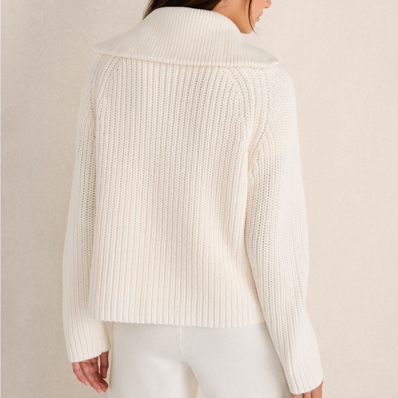 Haven well within Cotton Shaker Stitch Half-Zip Pullover - Picture 4 of 9